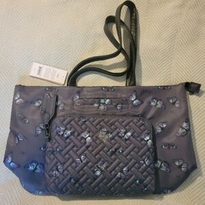 NWT Lug Apreggio Tote Butterfly Grey